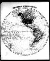 World Map - Western Hemisphere, Talbot and Dorchester Counties 1877